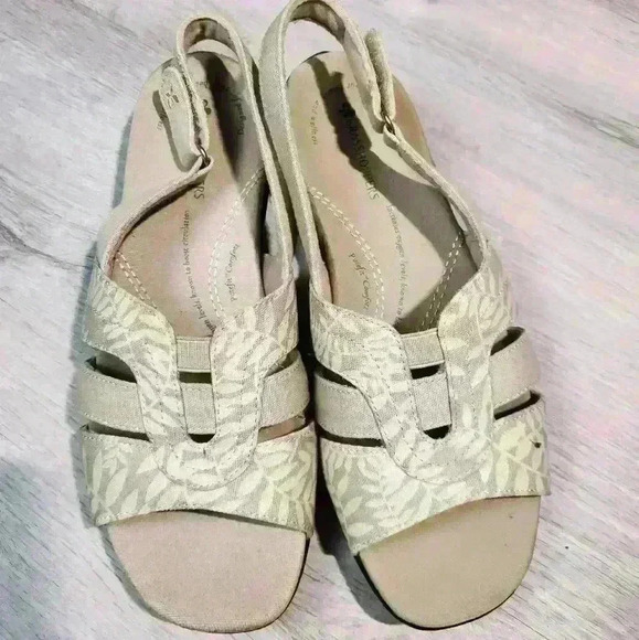 Grasshoppers Womens Open Toe Sling Back Sandals Semi Flatform Lightweight Comfy - Picture 2 of 16